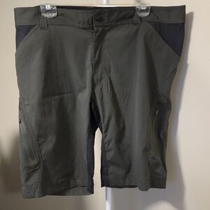Kathmandu Olive and Black Hybrid Hiking Shorts